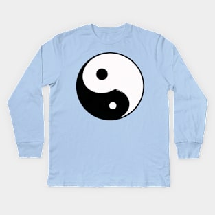 Yin Yang #17 Kids Long Sleeve T-Shirt